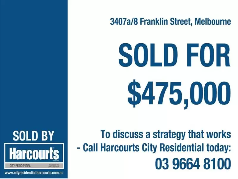 3407A,8 Franklin Street, Melbourne Sold by Harcourts Melbourne City - image 2