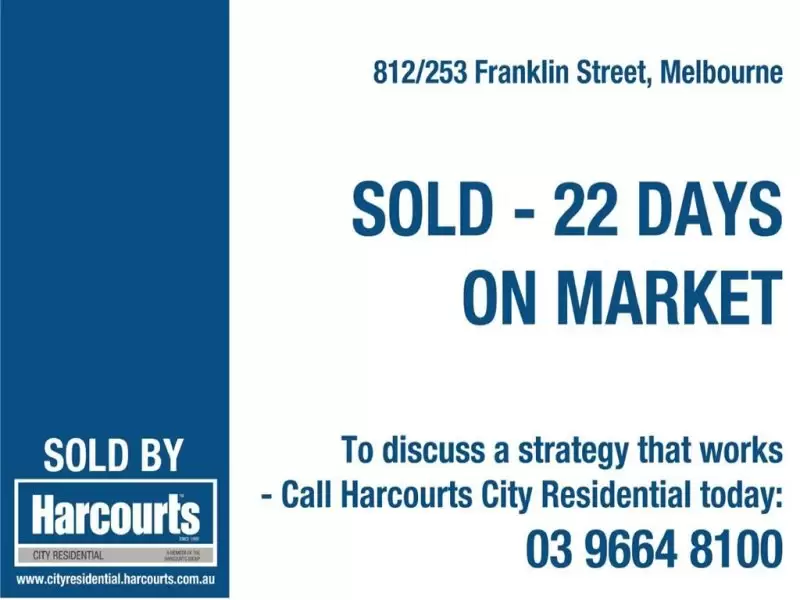 812/253 Franklin Street, Melbourne Sold by Harcourts Melbourne City - image 2