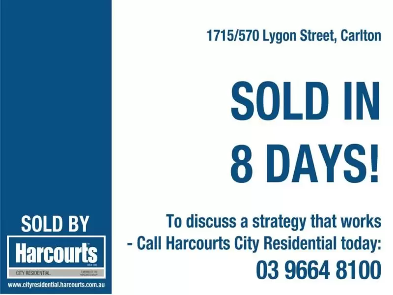 1715/570 Lygon Street, Carlton Sold by Harcourts Melbourne City - image 2