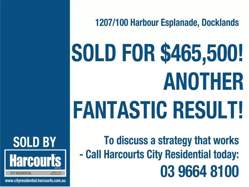 1207/100 Harbour Esplanade, Docklands Sold by Harcourts Melbourne City - image 2