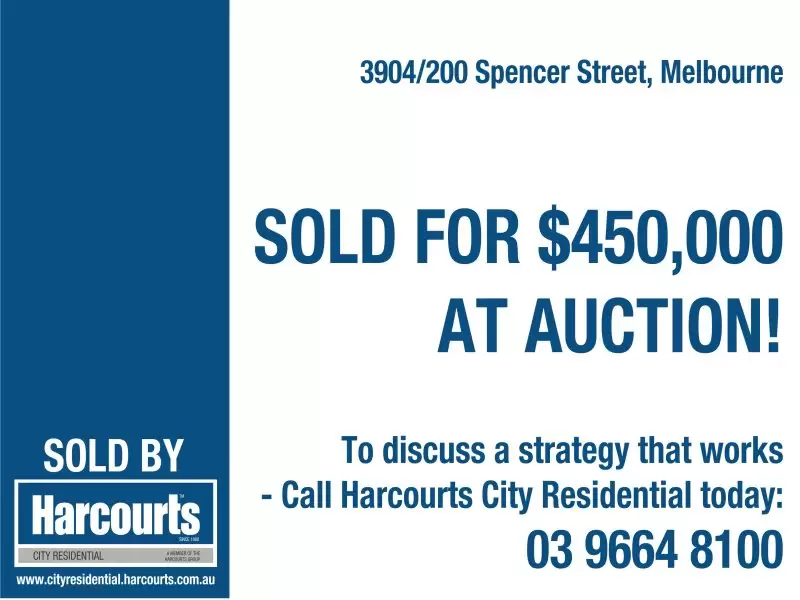 3904/200 Spencer Street, Melbourne Sold by Harcourts Melbourne City - image 2