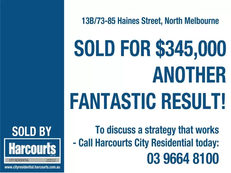 13B/73-85 Haines Street, North Melbourne Sold by Harcourts Melbourne City - image 2